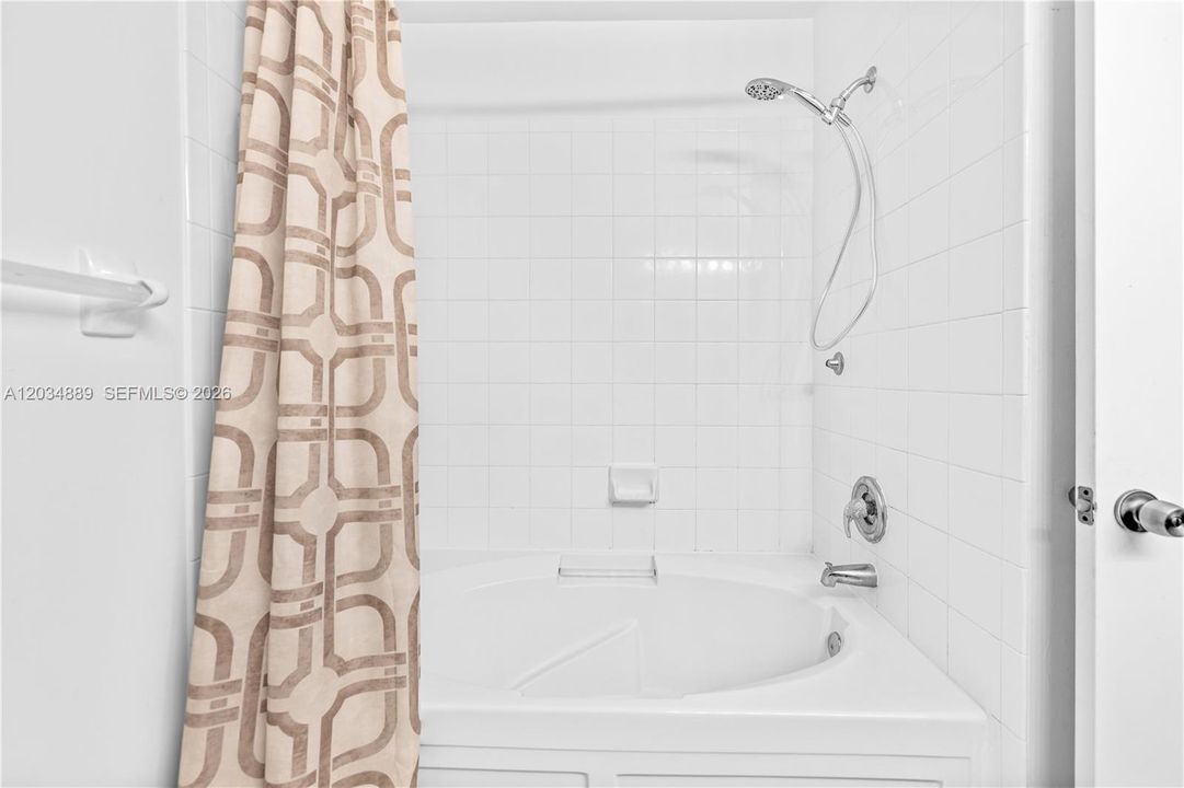 Main bathroom tub/shower combo