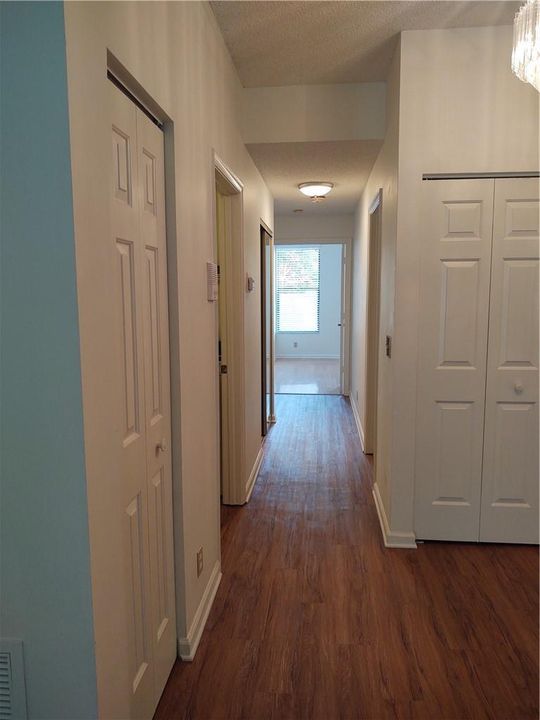 Hallway leading to bedrooms