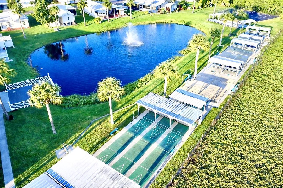 Aerial of Shuffle Board