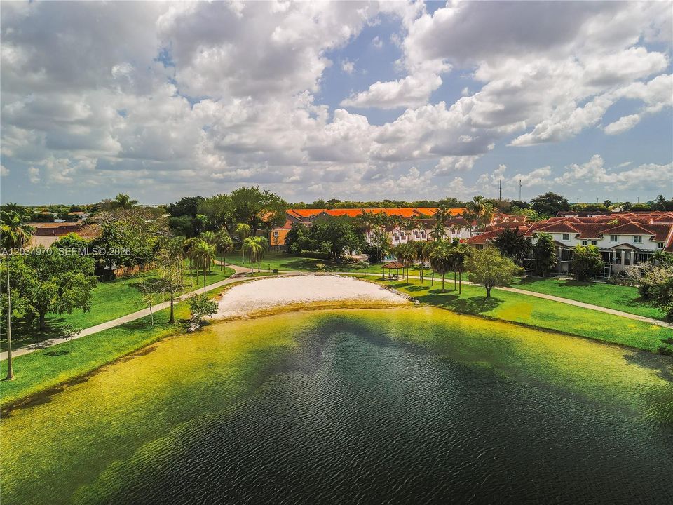 Lake and walking trails off the community of Villas at The Hammocks