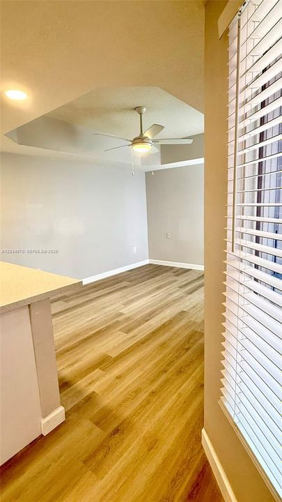 Spacious family room situated off the kitchen