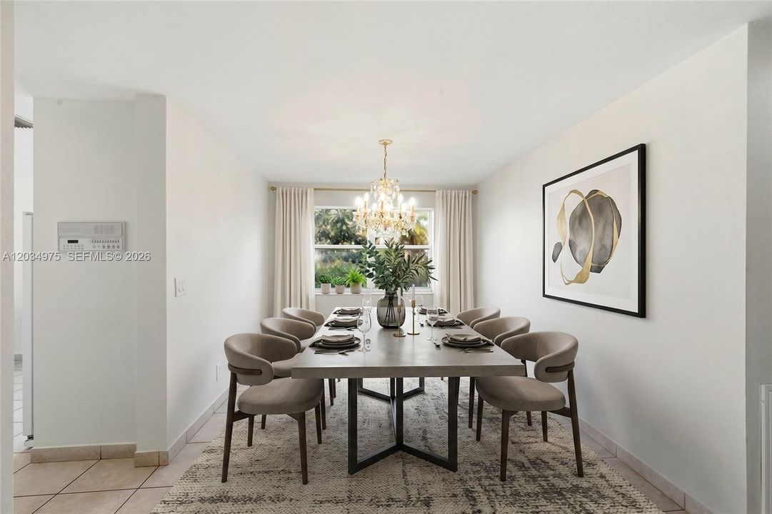 Digital Staging dining room
