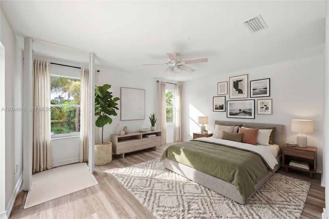 Digital Staging Master Bedroom