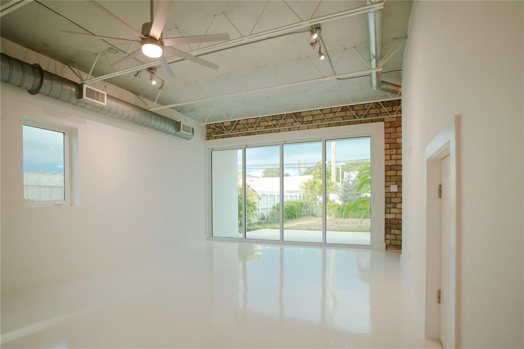 With Tall Open Ceiling