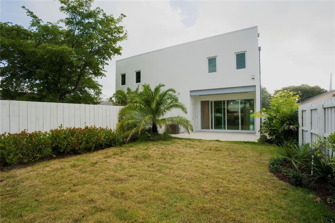 Fenced-in yard