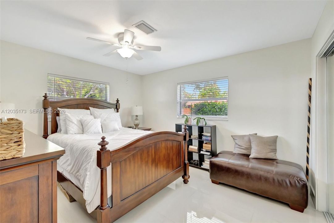 Spacious bedroom