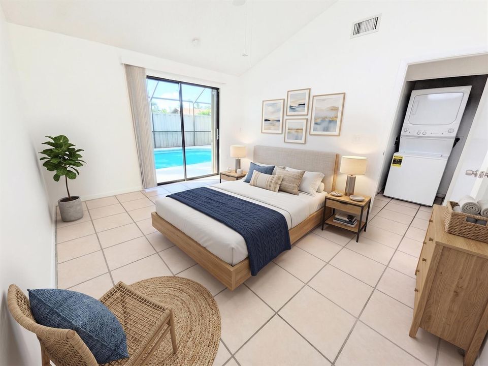 Virtually stage third bedroom