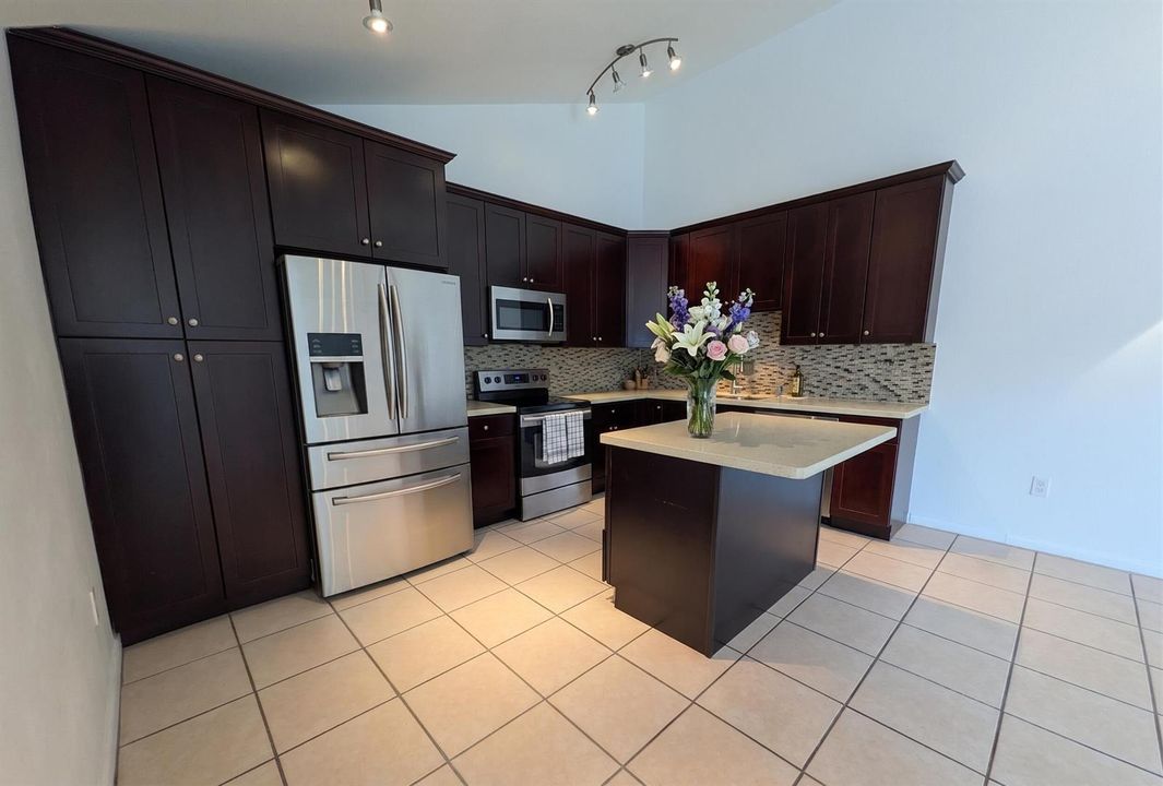 Staged kitchen