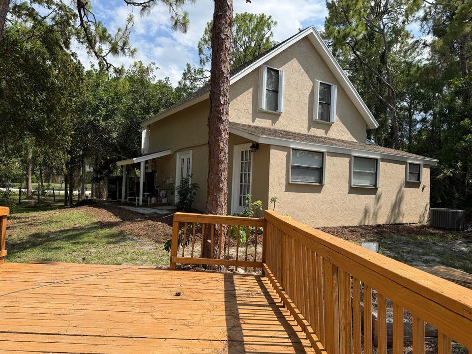 view of house from deck