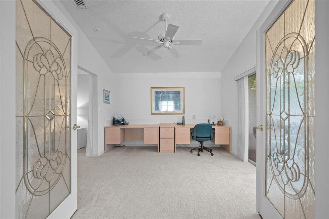 Office w/ Beveled Glass Doors