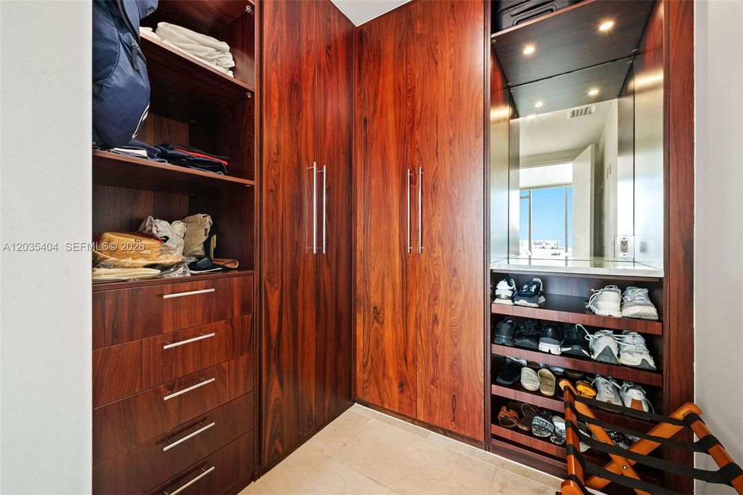 Primary walk-in closet