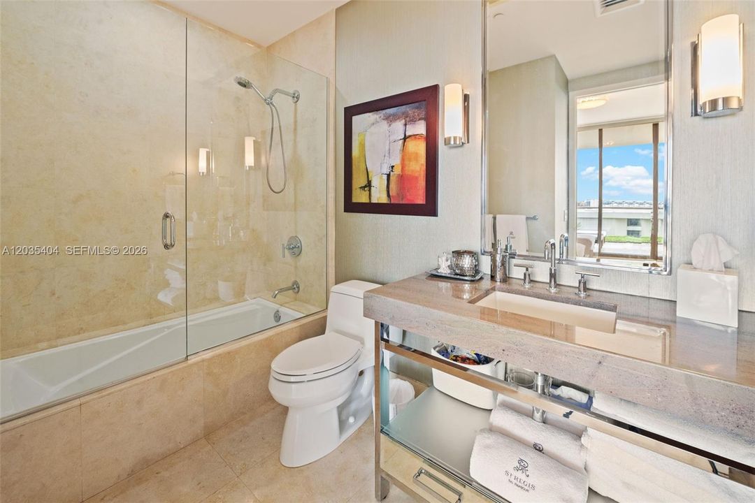 Guest bath attached to guest bedroom