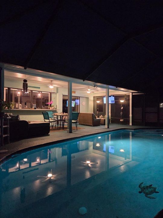 Evening pool photos (2)