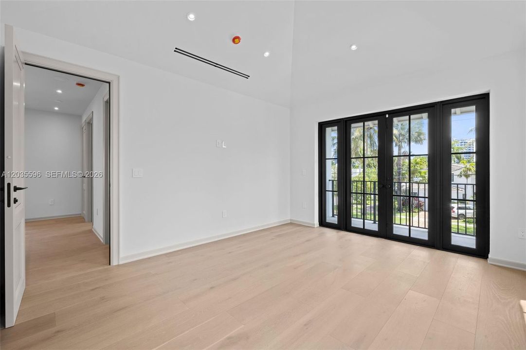 Bedroom with it's own balcony
