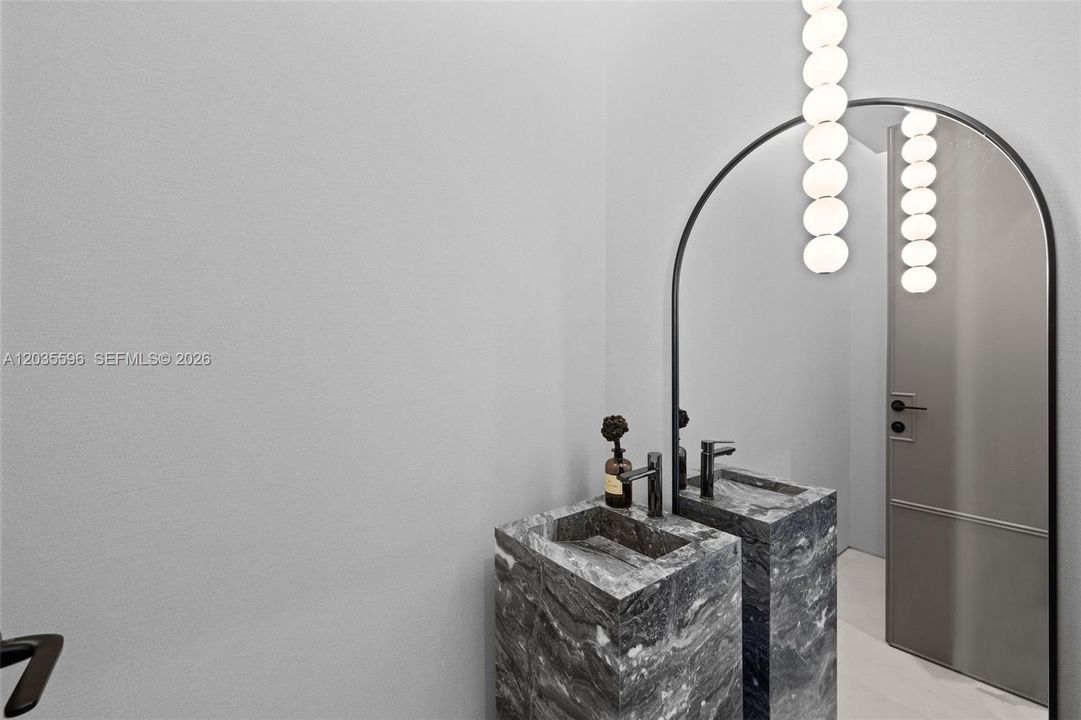 First floor half bath / powder room