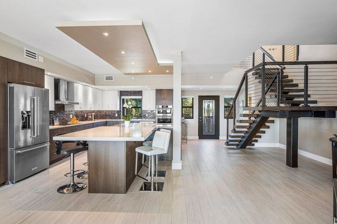beautiful floating staircase