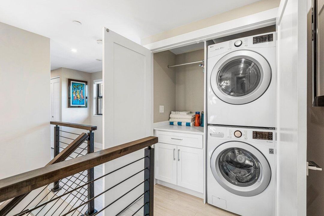 interior built in washer/dryer