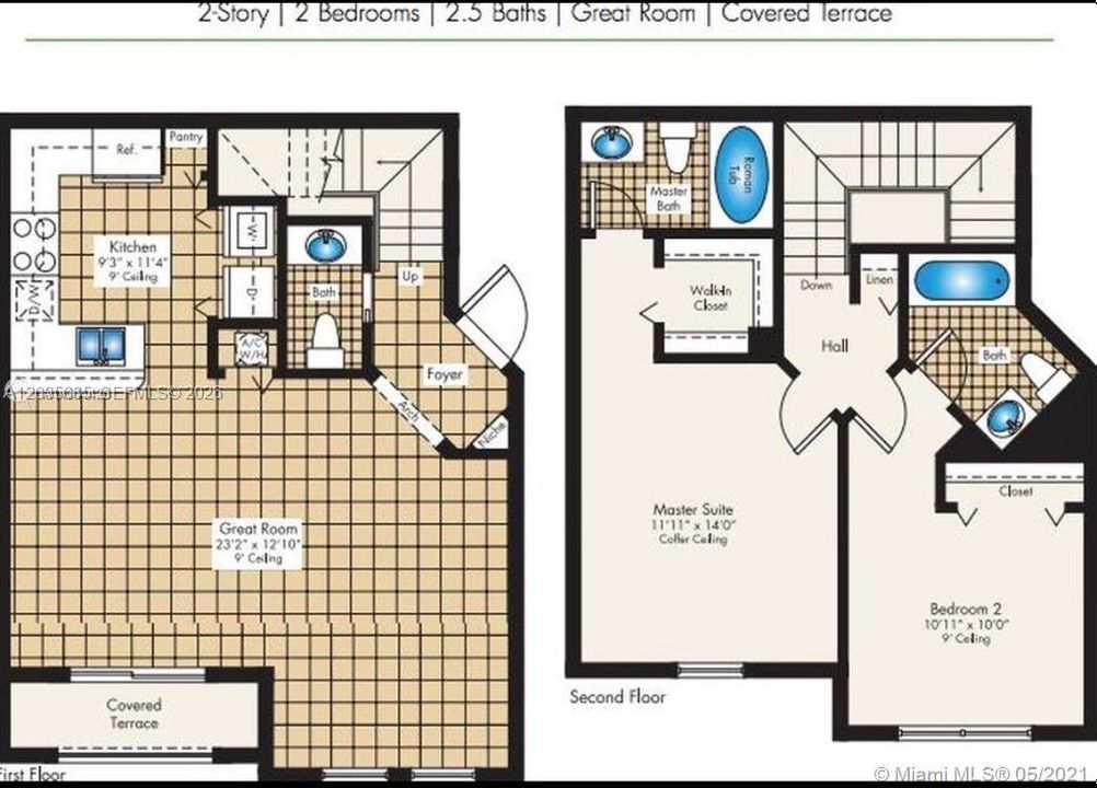 For Rent: $2,650 (2 beds, 2 baths, 1205 Square Feet)