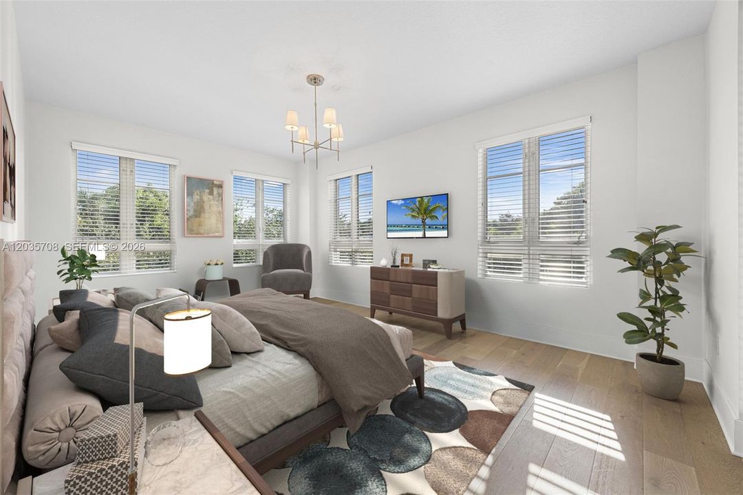 Primary Bedroom Virtually Staged