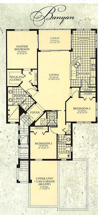 Cypress Pointe Banyan Model Floor Plan