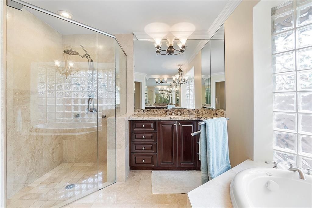 His and her separate sinks.