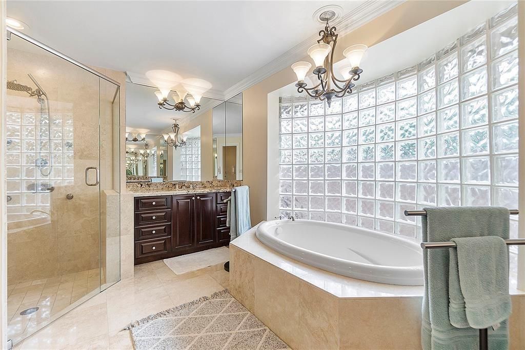His and her separate sinks.