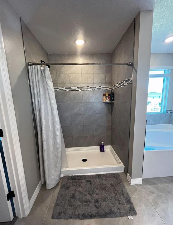 Upstairs Master Bathroom Shower