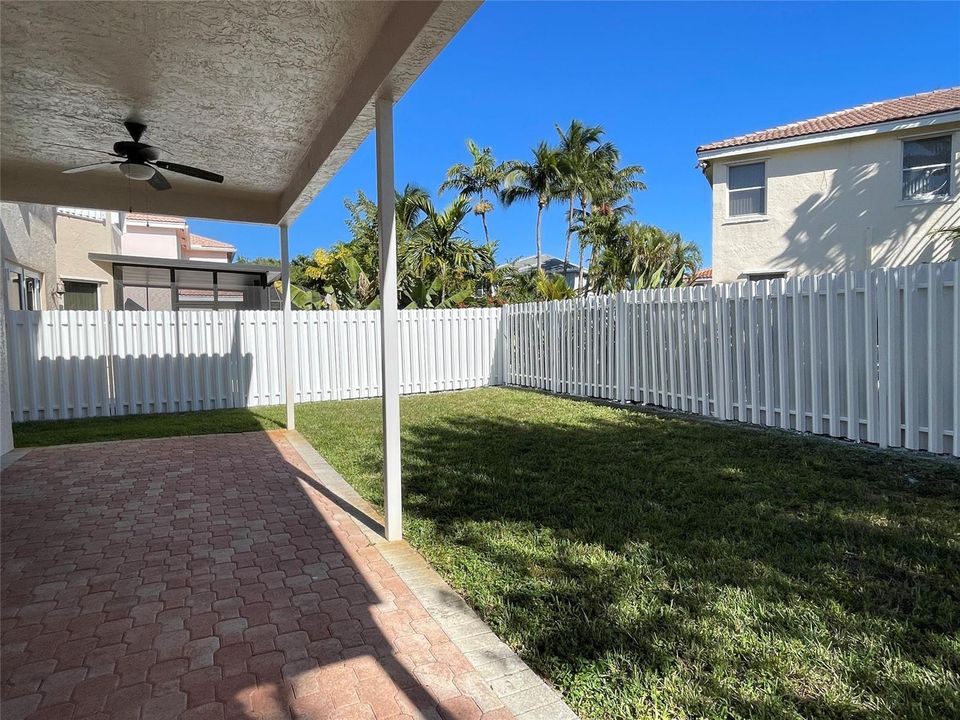 Backyard/covered patio