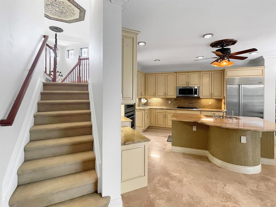 Kitchen back staircase