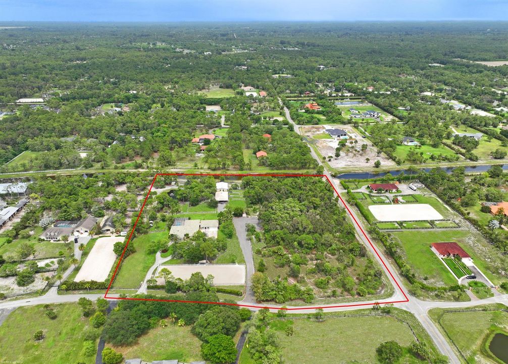 Aerial View looking East