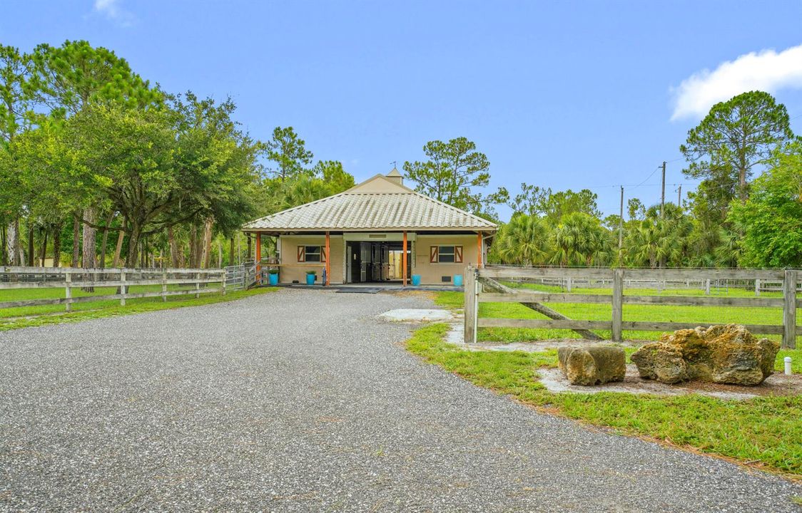 Barn front elevation