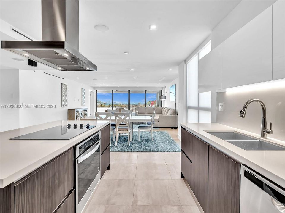 Kitchen with plenty of natural light