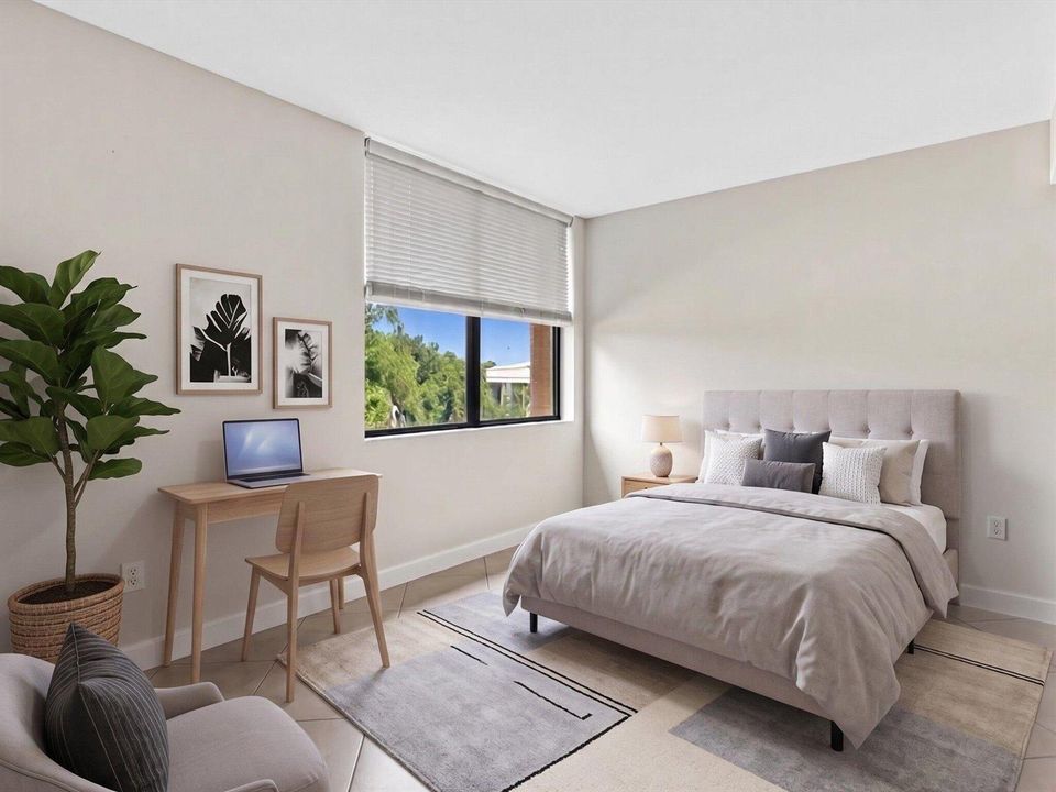 Virtually Staged Bedroom