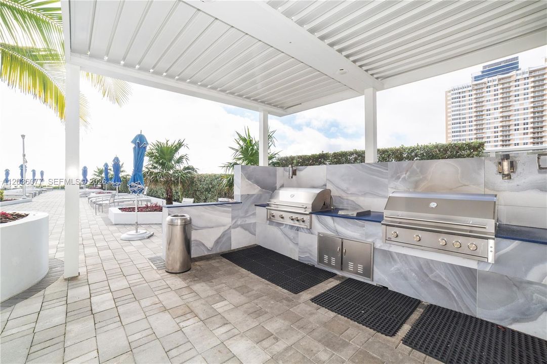 BBQ Area on Pool Deck