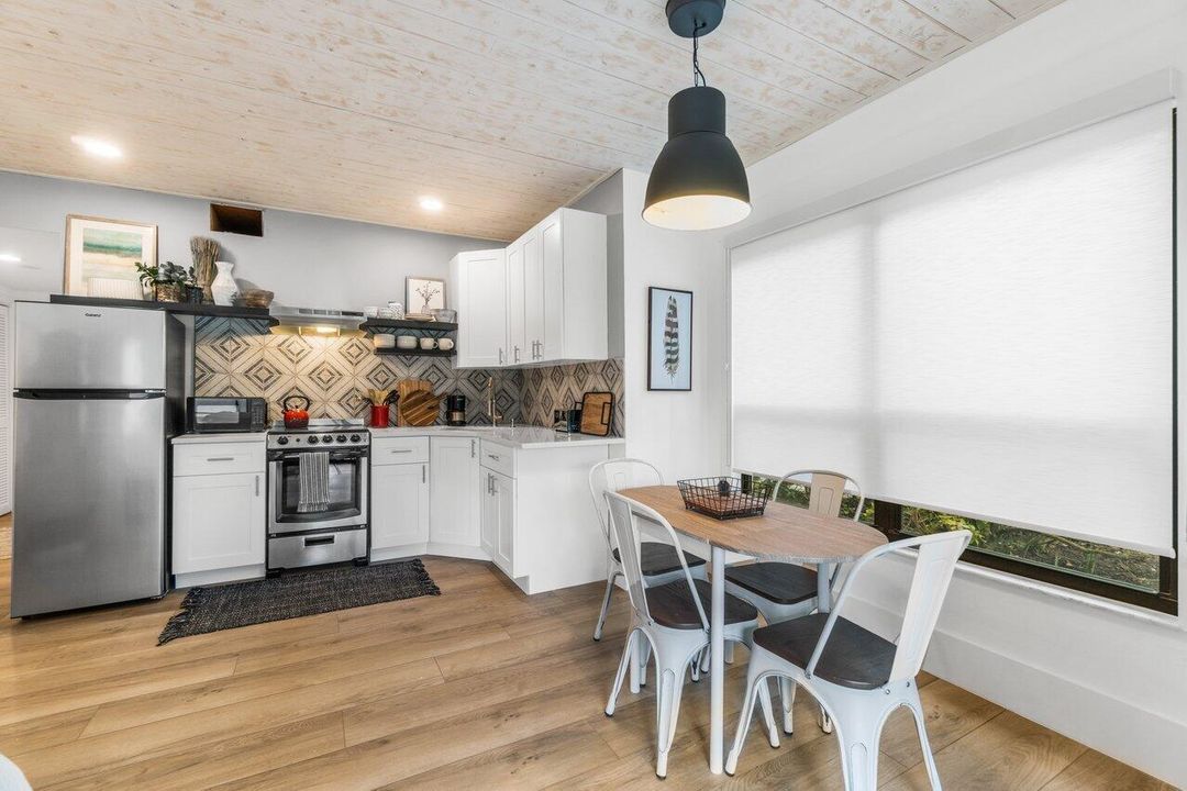 Kitchen and dining area