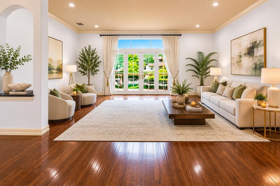 Virtually Staged Formal Living room