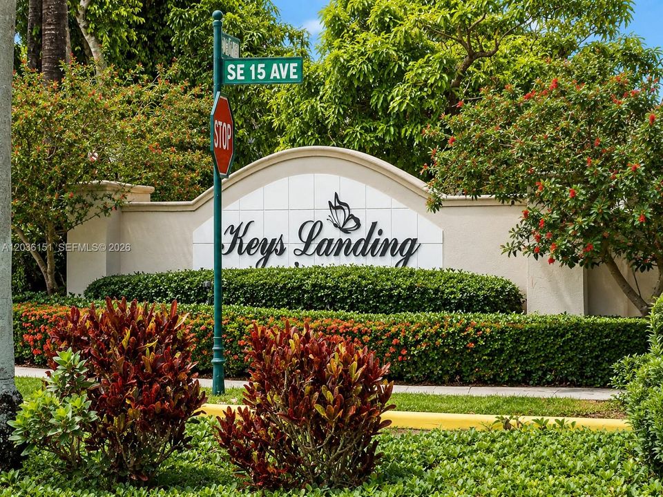 Keys Landing at Keys Gate. Excellent location. Gated community!