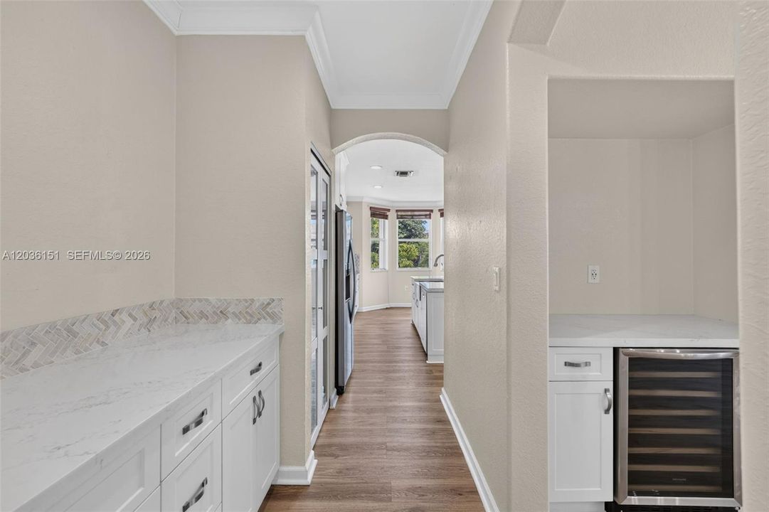 custom cabinets , a coffee station area?