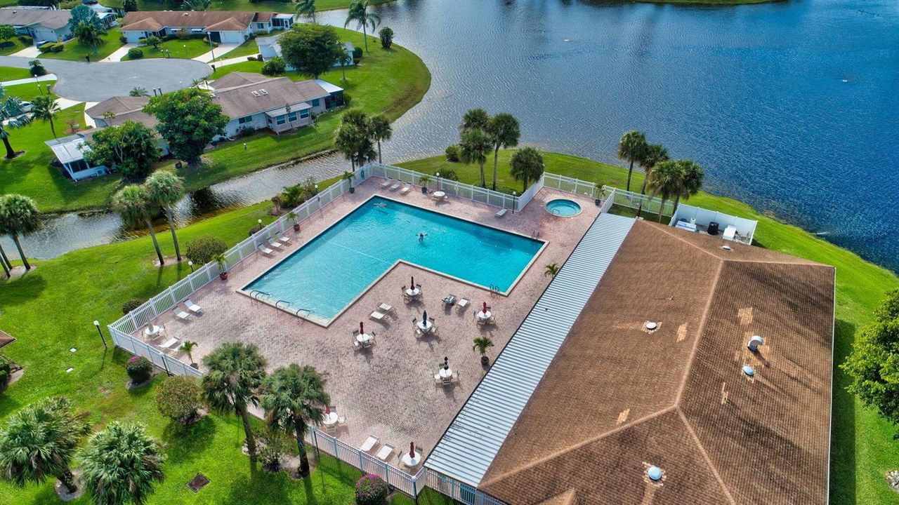 Aerial View of the Pool