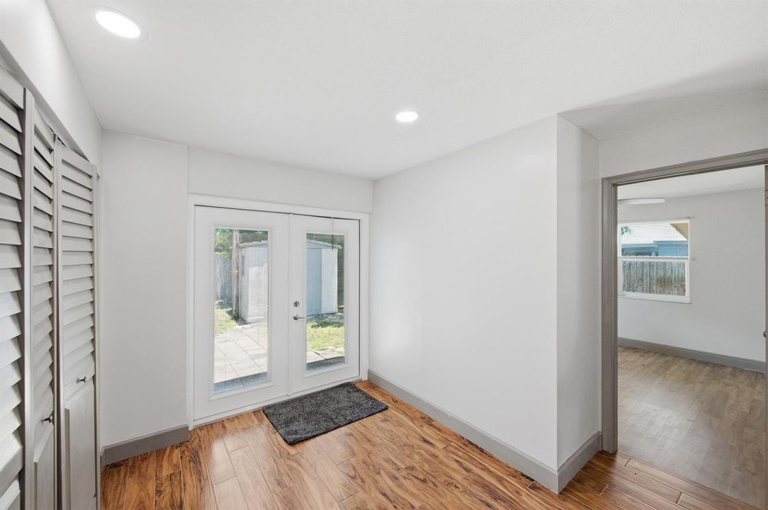 French Doors leading to Patio