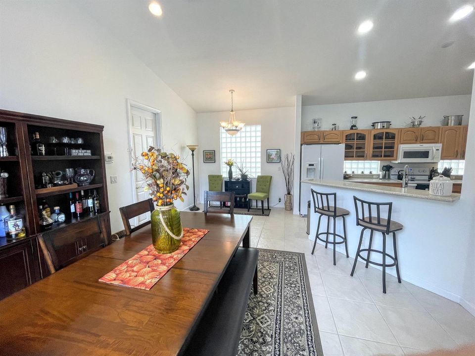 Family room and Eat in kitchen area