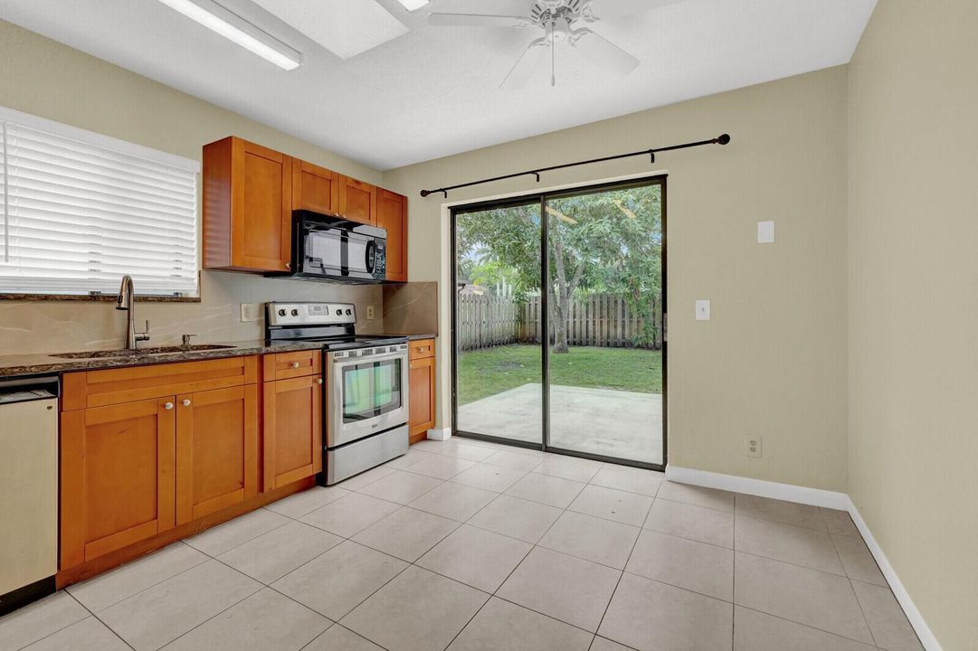 Kitchen to outdoor patio