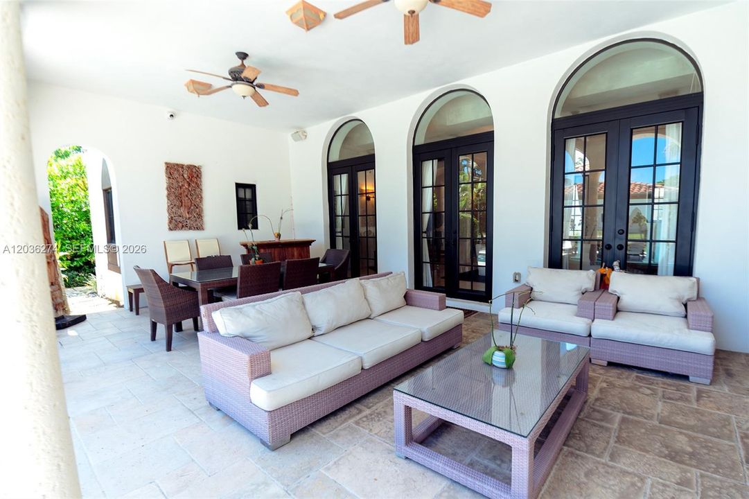 Backyard Entertainment area
