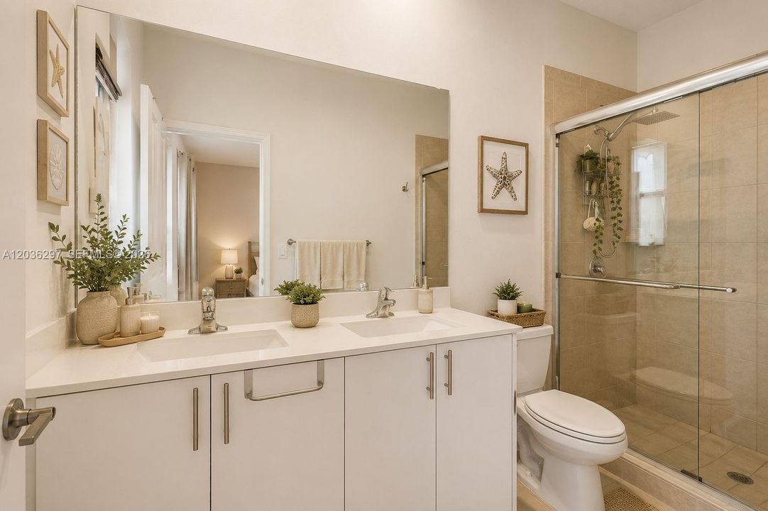 Primary Bathroom - Virtually staged