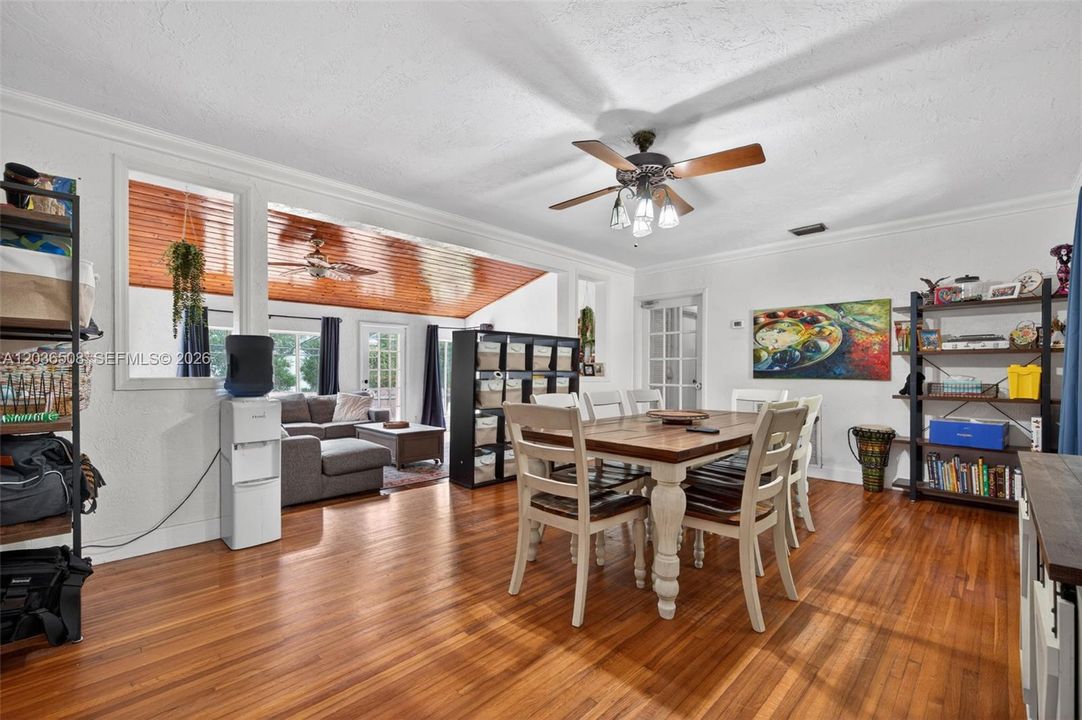 Dining/living area in single-family home