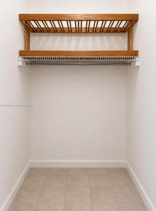 Generous Closet Storage