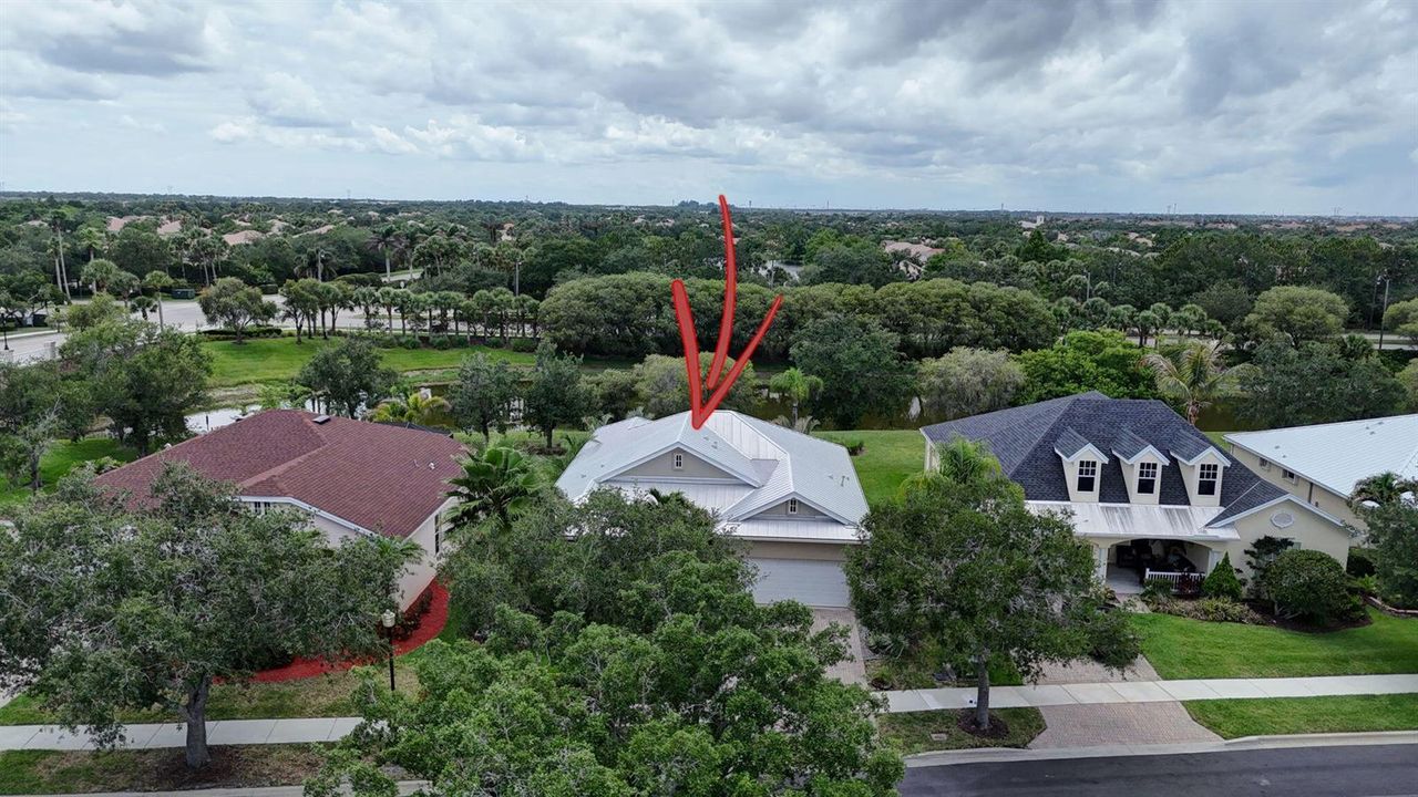 Front of home from the Drone