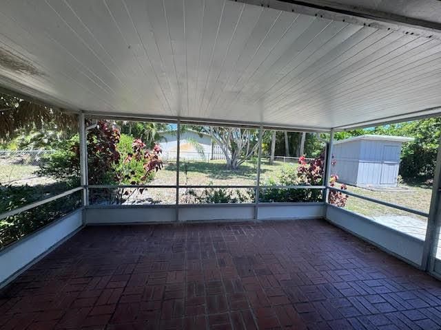 Covered patio