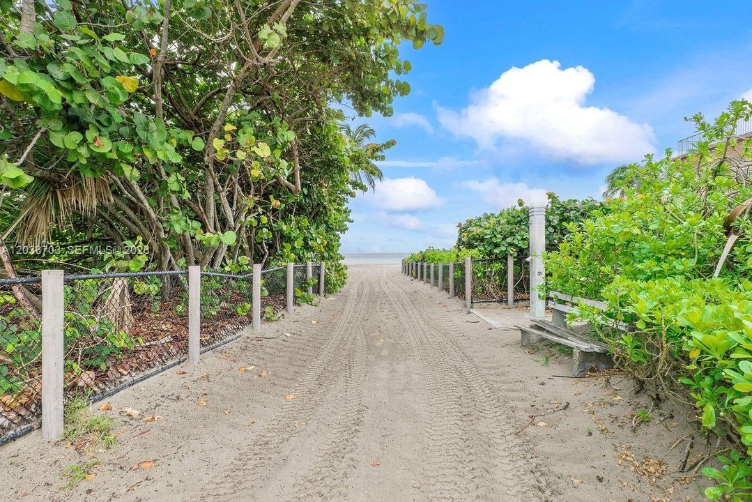 Steps to gorgeous beaches