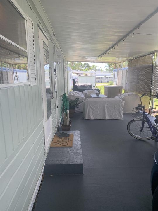 Covered Carport and Sitting Area